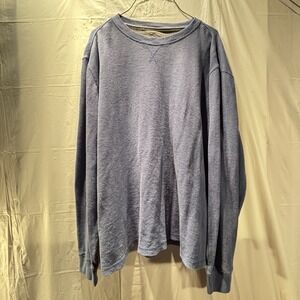 Member's Mark Mens Crew Neck Long Sleeve Pullover Blue XL